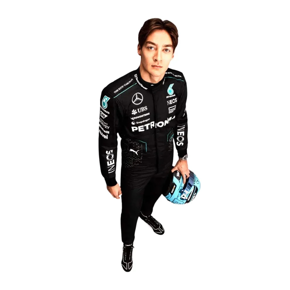 2024 George Russell Mercedes AMG F1 Race Suit - Dubai Racewears