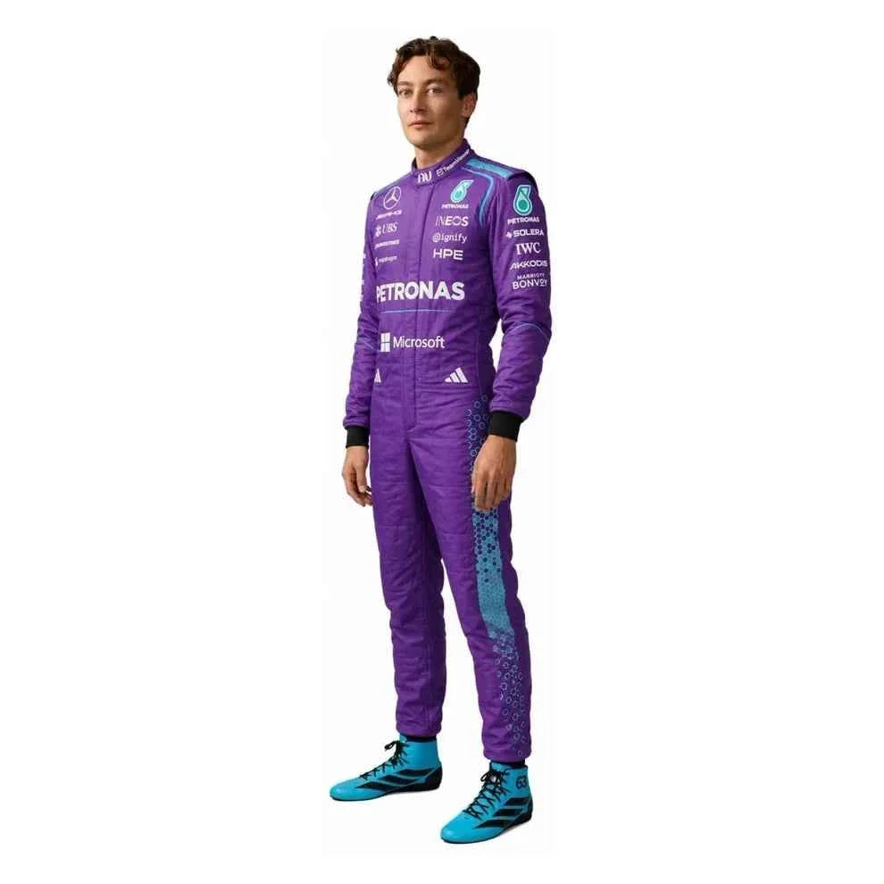 2026 F1 Racing Costume Worn by George Russell & Andrea Kimi Antonelli – Miami GP Mercedes | Dubai Racegear