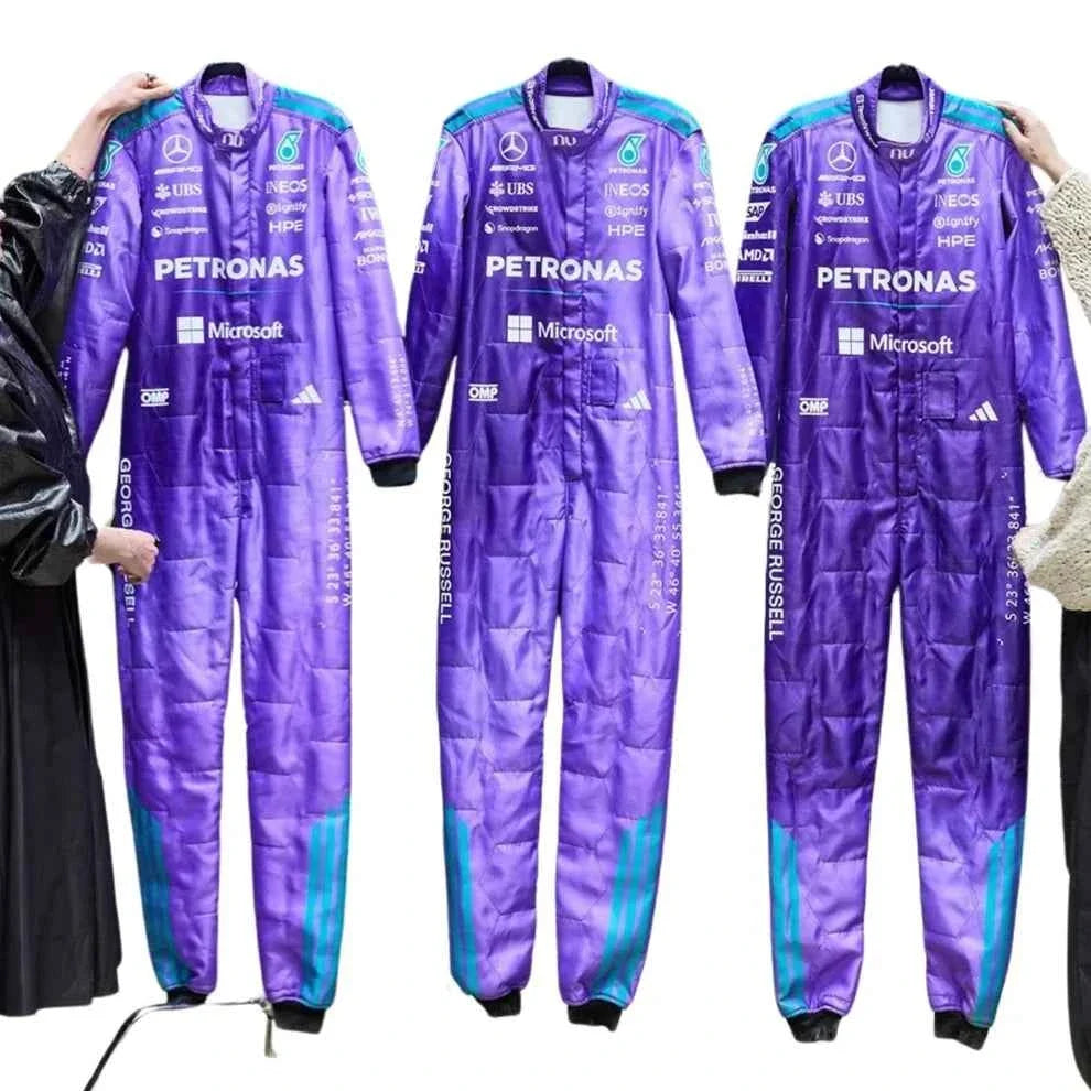 2026 F1 Racing Costume Worn by George Russell & Andrea Kimi Antonelli – Miami GP Mercedes | Dubai Racegear