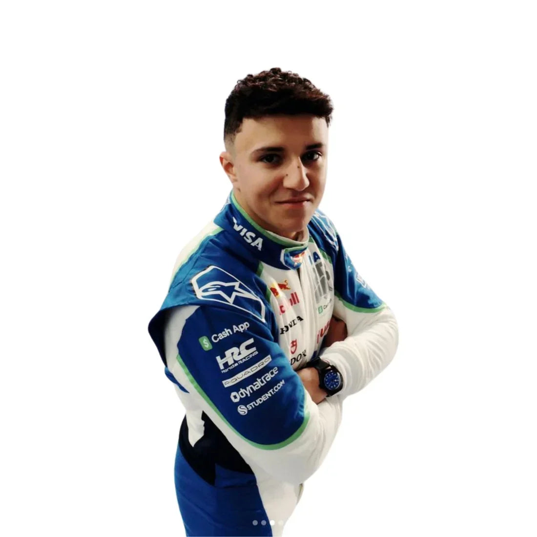2025 Isack Hadjar VISA RB F1 Race Suit - Dubai Racewears