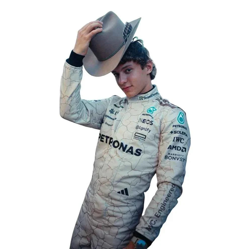 Andrea Kimi Antonelli 2025 USA Austin GP Mercedes F1 Racing Suit | Dubai Racegear