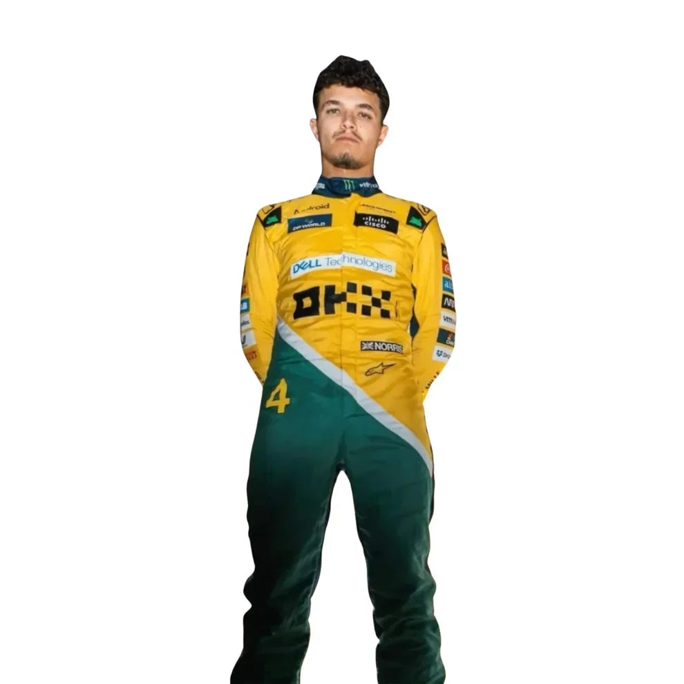 2024 Lando Norris McLaren Monaco GP F1 Race Suit - Dubai Racewears