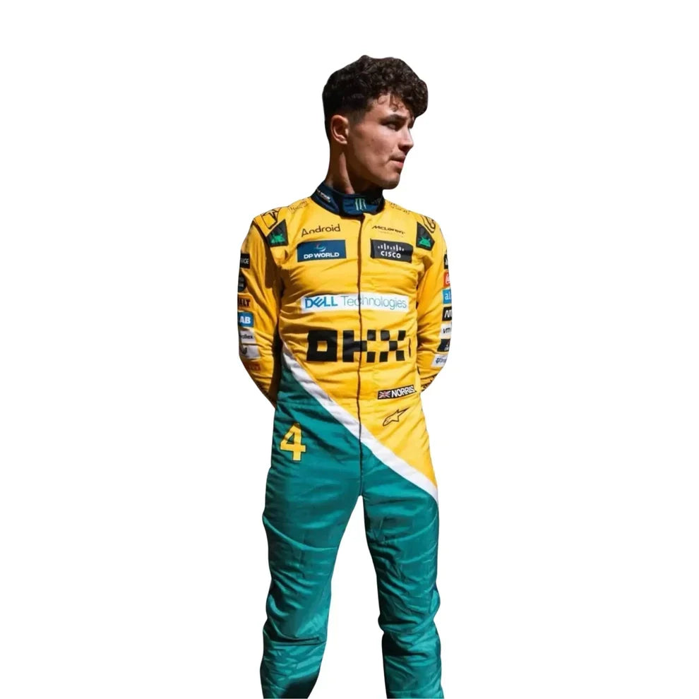 2024 Lando Norris McLaren Monaco GP F1 Race Suit - Dubai Racewears