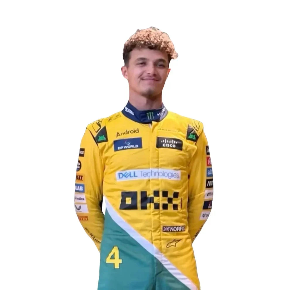 2024 Lando Norris McLaren Monaco GP F1 Race Suit - Dubai Racewears