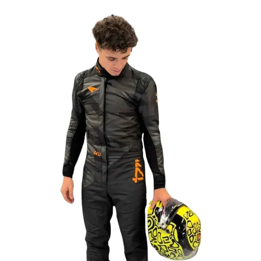 Lando Norris 2025 McLaren Livery Reveal F1 Racing Suit | Dubai Racegear