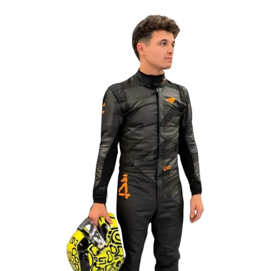 Lando Norris 2025 McLaren Livery Reveal F1 Racing Suit | Dubai Racegear