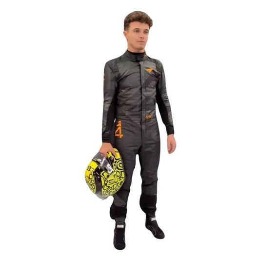 Lando Norris 2025 McLaren Livery Reveal F1 Racing Suit | Dubai Racegear