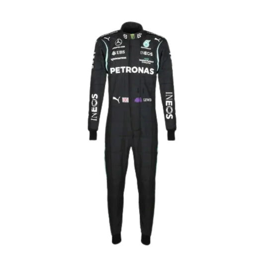 2021 Lewis Hamilton Mercedes F1 Race Suit - Dubai Racewears