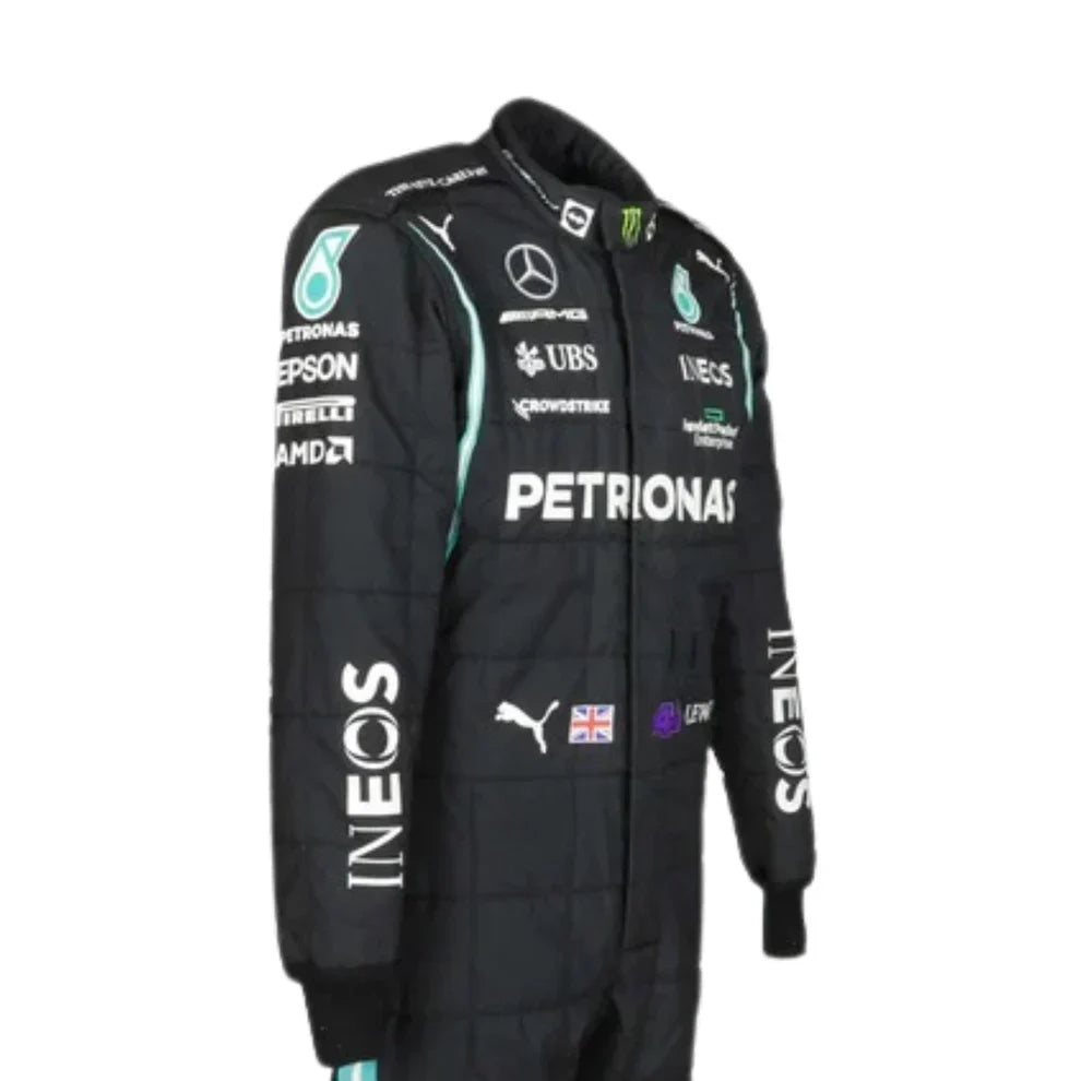 2021 Lewis Hamilton Mercedes F1 Race Suit - Dubai Racewears