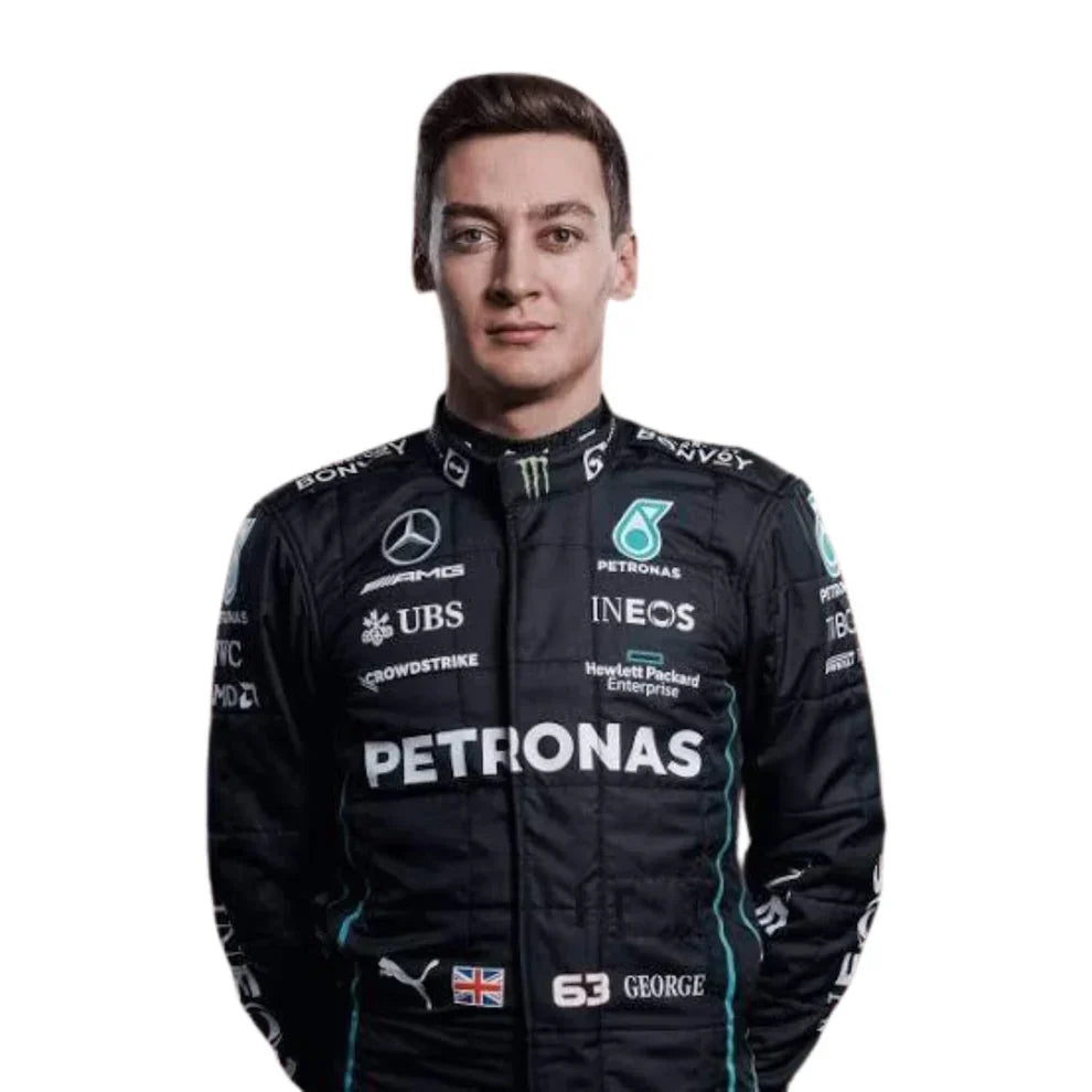 2022 George Russell Mercedes AMG F1 Race Suit - Dubai Racewears