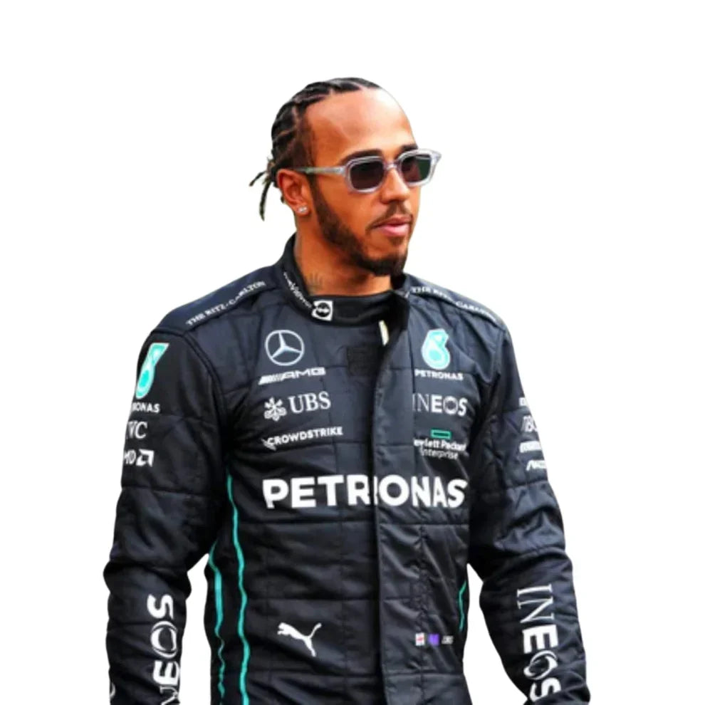 2022 Lewis Hamilton Mercedes AMG F1 Race Suit - Dubai Racewears