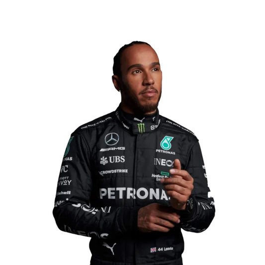 2023 Lewis Hamilton Mercedes F1 Race Suit - Dubai Racewears