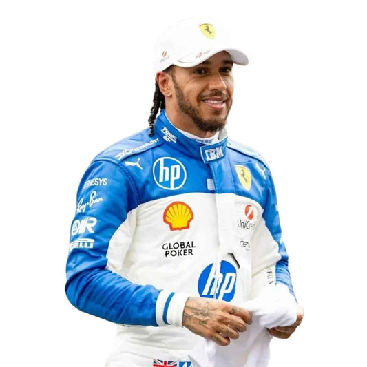 Lewis Hamilton 2025 Miami GP Ferrari F1 Racing Suit | Dubai Racegear