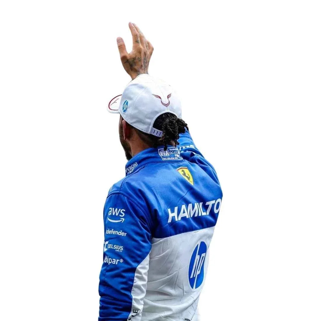 Lewis Hamilton 2025 Miami GP Ferrari F1 Racing Suit | Dubai Racegear