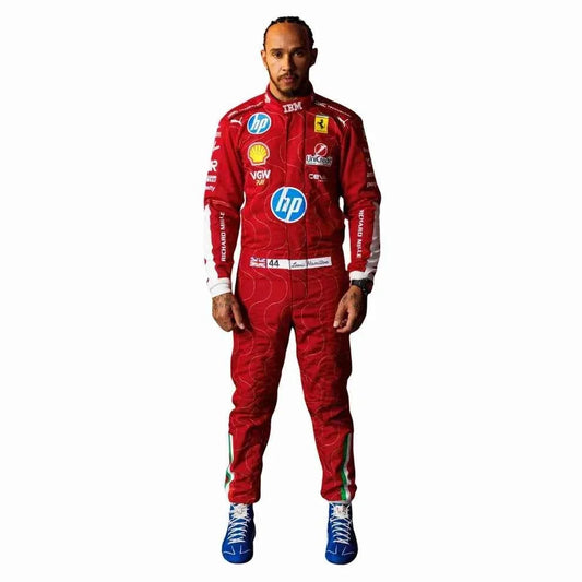 Lewis Hamilton 2025 Monza GP F1 Racing Suit | Dubai Racegear