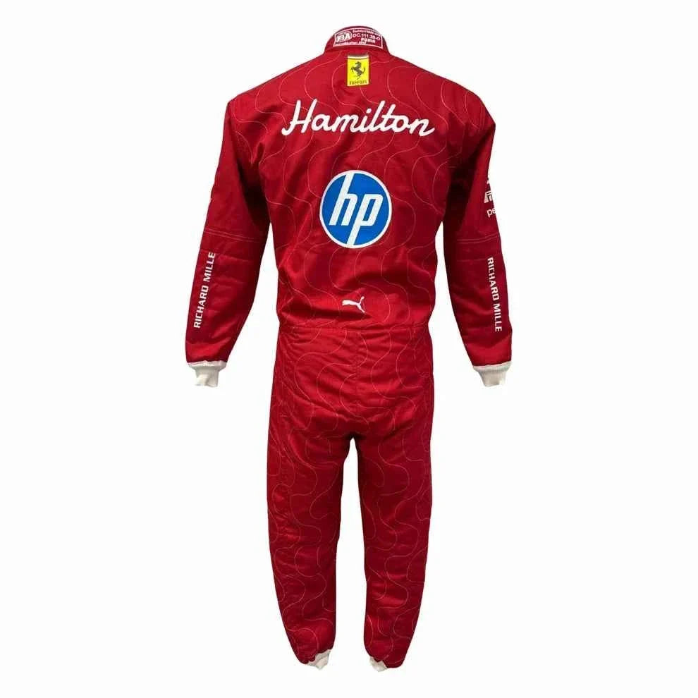 Lewis Hamilton 2025 Monza GP F1 Racing Suit | Dubai Racegear