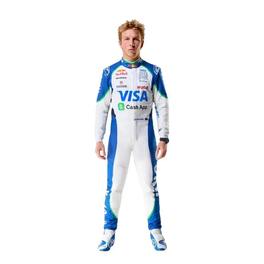 2025 Liam Lawson Racing Bulls F1 Race Suit - Dubai Racewears