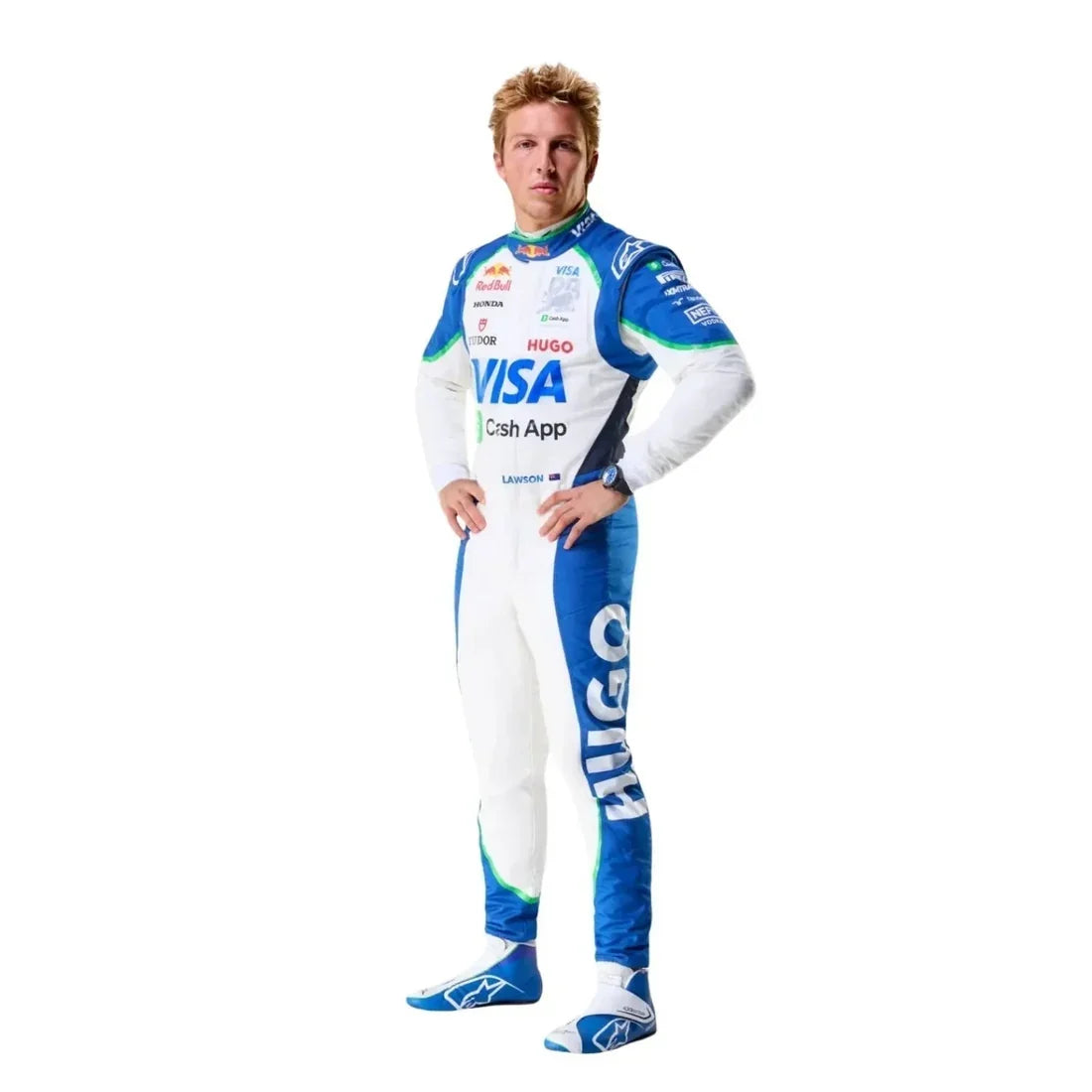 2025 Liam Lawson Racing Bulls F1 Race Suit - Dubai Racewears