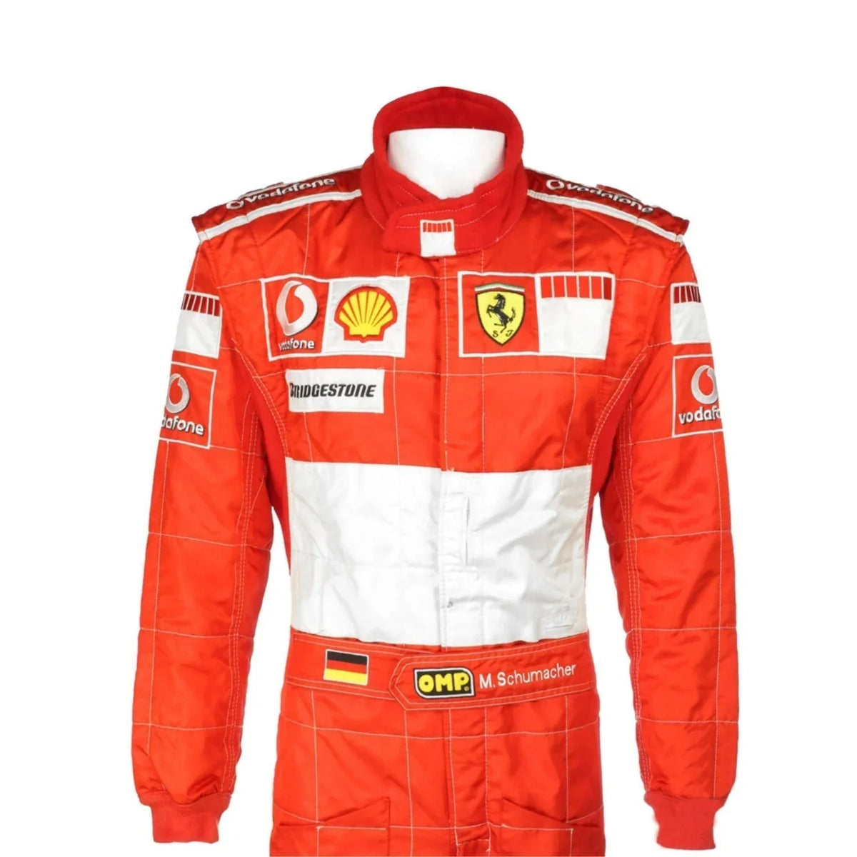 Michael Schumacher 2006 BAR CODE Ferrari F1 Replica Embroidery Race Suit - Dubai Racewears