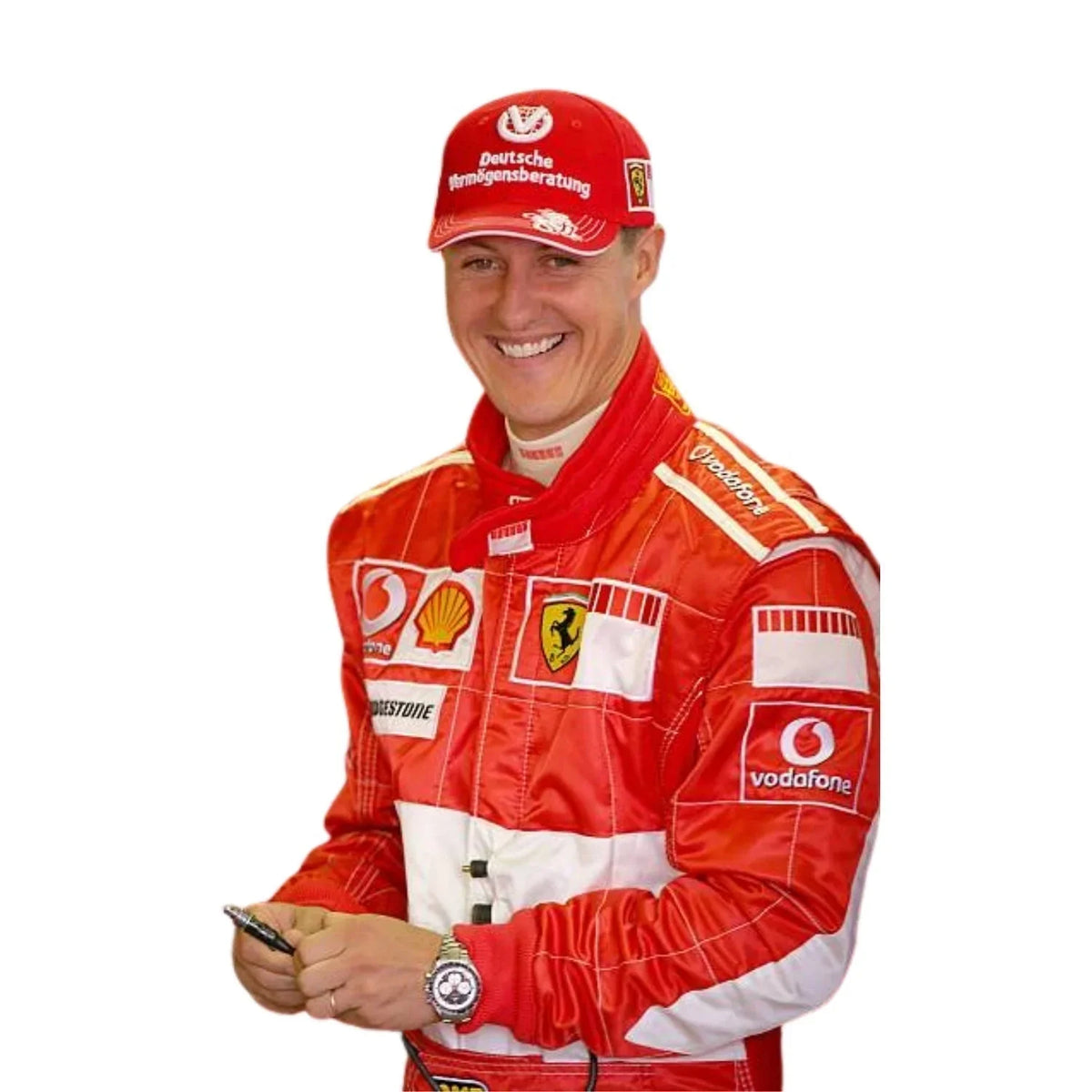 Michael Schumacher 2006 BAR CODE Ferrari F1 Replica Embroidery Race Suit - Dubai Racewears