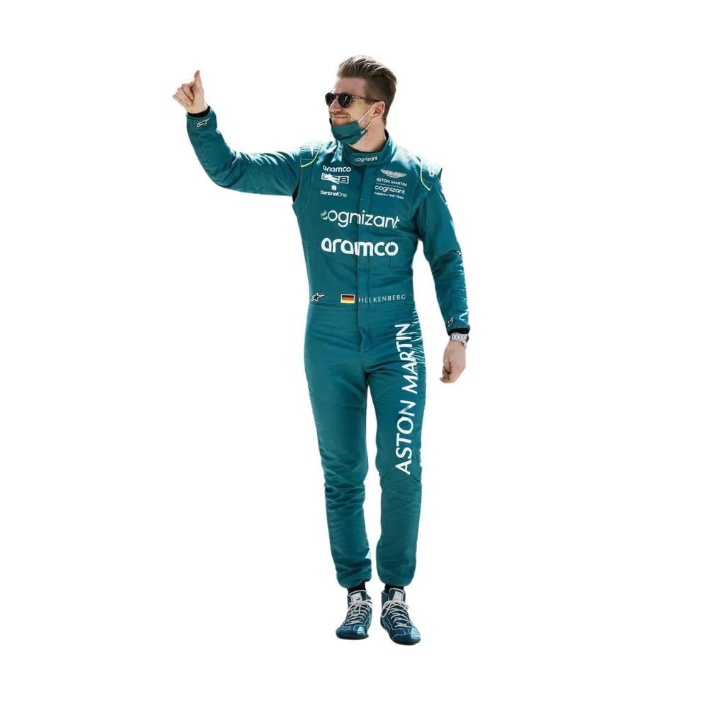 2022 Nico Hulkenberg Aston Martin F1 Race Suit - Dubai Racewears