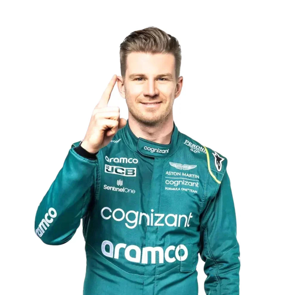 2022 Nico Hulkenberg Aston Martin F1 Race Suit - Dubai Racewears