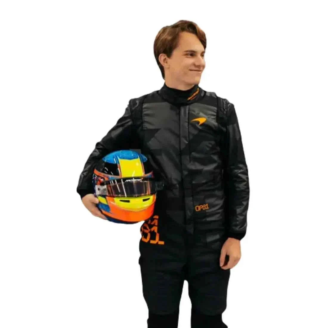 Oscar Piastri 2025 McLaren Livery Reveal F1 Racing Suit | Dubai Racegear