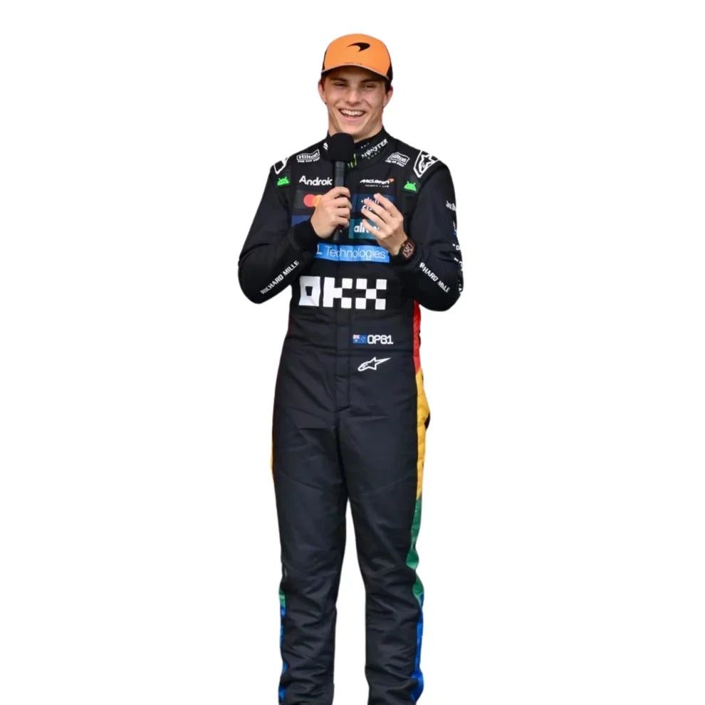 2025 Oscar Piastri McLaren British GP Race Suit - Dubai Racewears