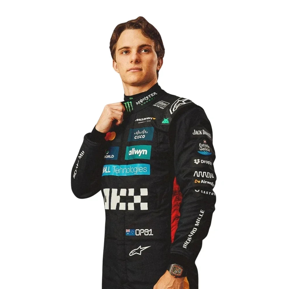 2025 Oscar Piastri McLaren British GP Race Suit - Dubai Racewears