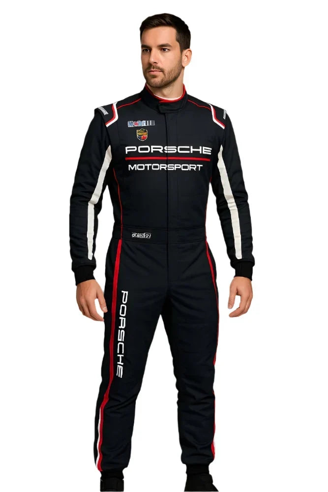 Porsche Motorsport Race Suit La Couture Hybrid, white - Dubai Racewears