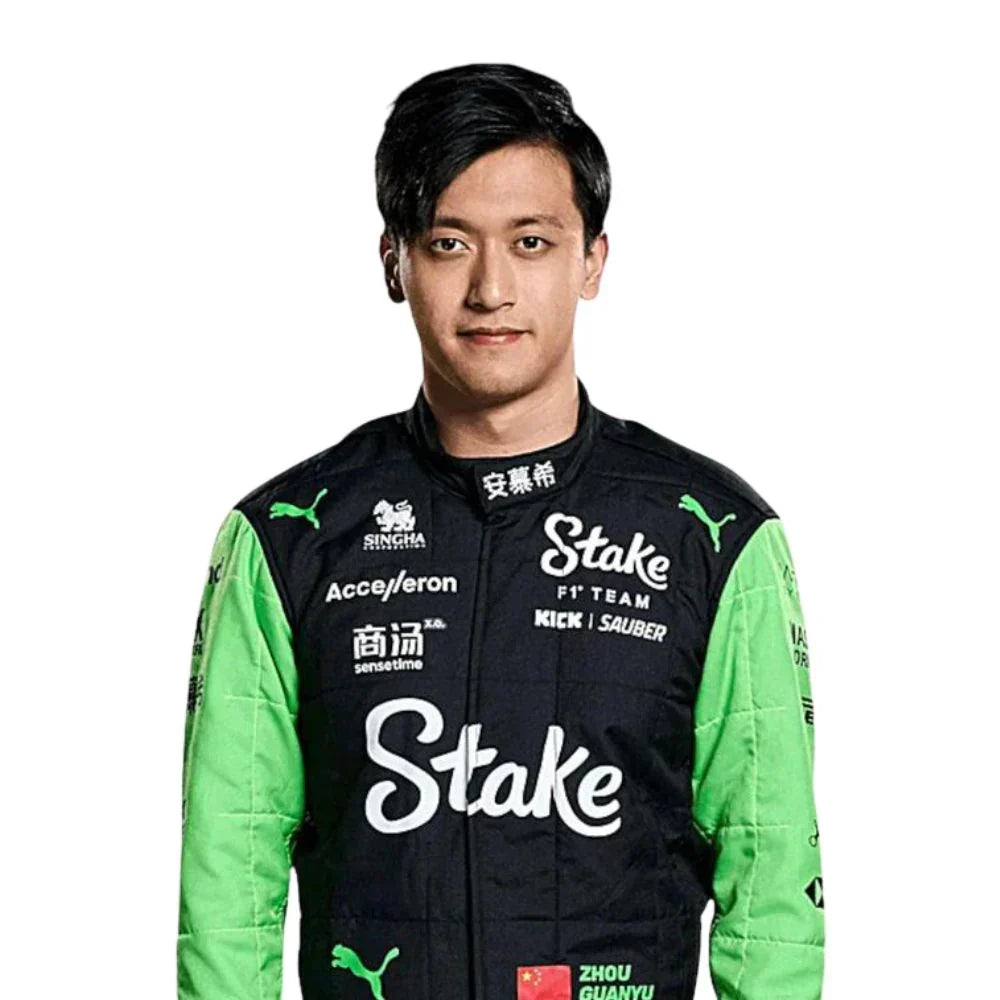 2024 Zhou Guanyu Kick Sauber Stake F1 Race Suit - Dubai Racewears