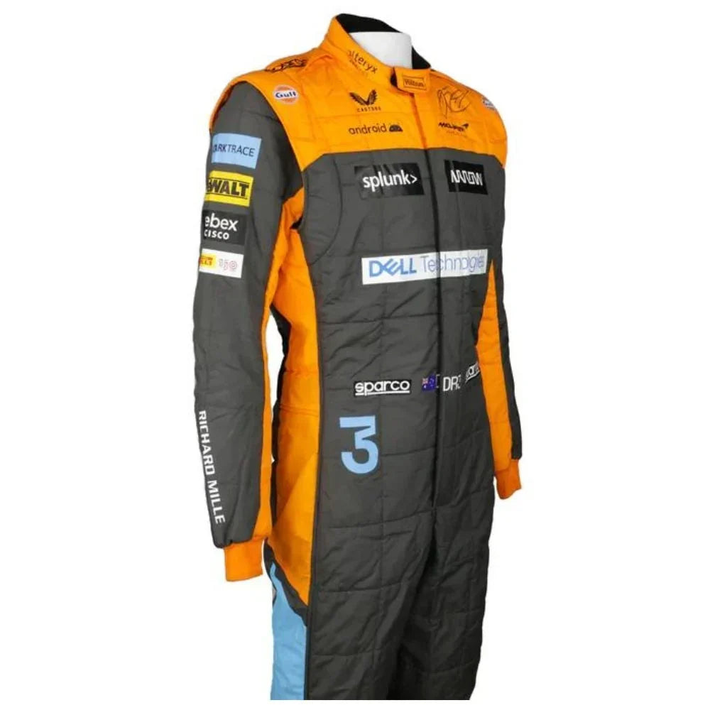2022 Daniel Ricciardo McLaren F1 Race Suit - Dubai Racewears