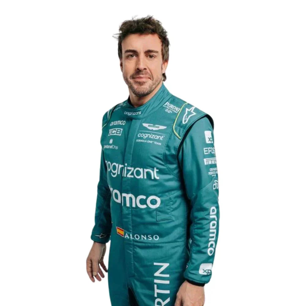 2023 Fernando Alonso Aston Martin F1 Race Suit - Dubai Racewears