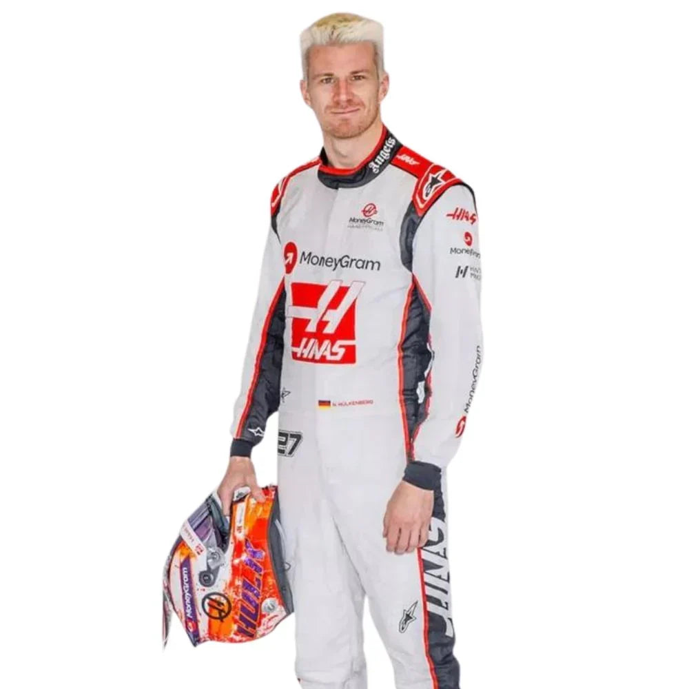 2023 Nico Hulkenberg Haas F1 Race Suit - Dubai Racewears