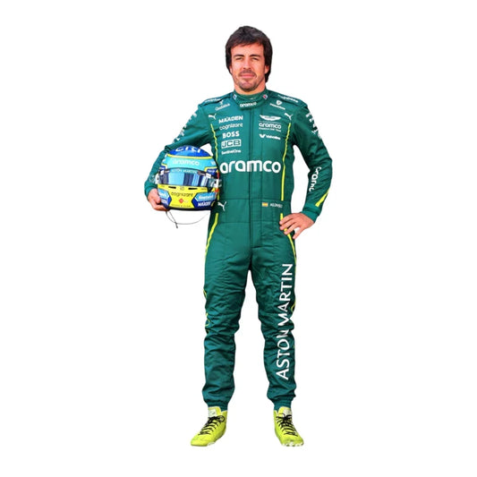 Fernando Alonso 2025 Aston Martin F1 Inspired Race Suit | Dubai Racegear - Dubai Racewears