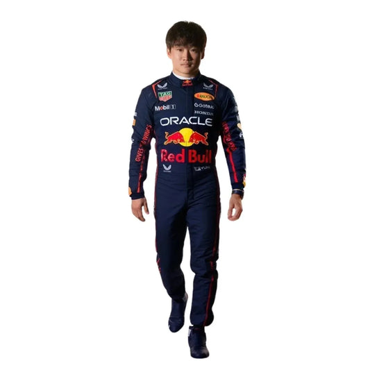2025 Yuki Tsunoda Abu Dhabi GP F1 Racing Suit | Dubai Racegear - Dubai Racewears