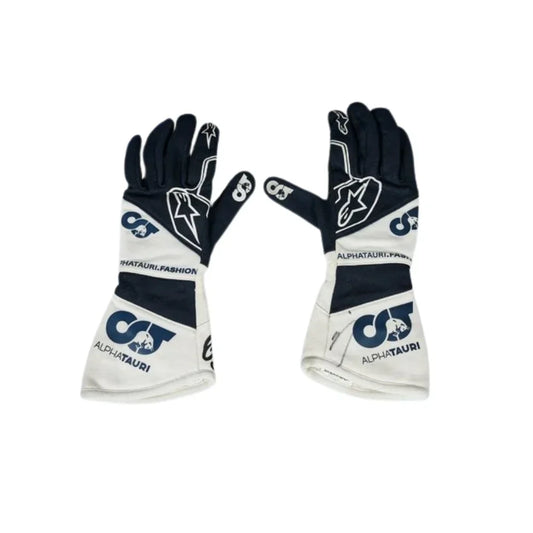 2022 Yuki Tsunoda Alphatauri F1 Race Gloves - Dubai Racewears