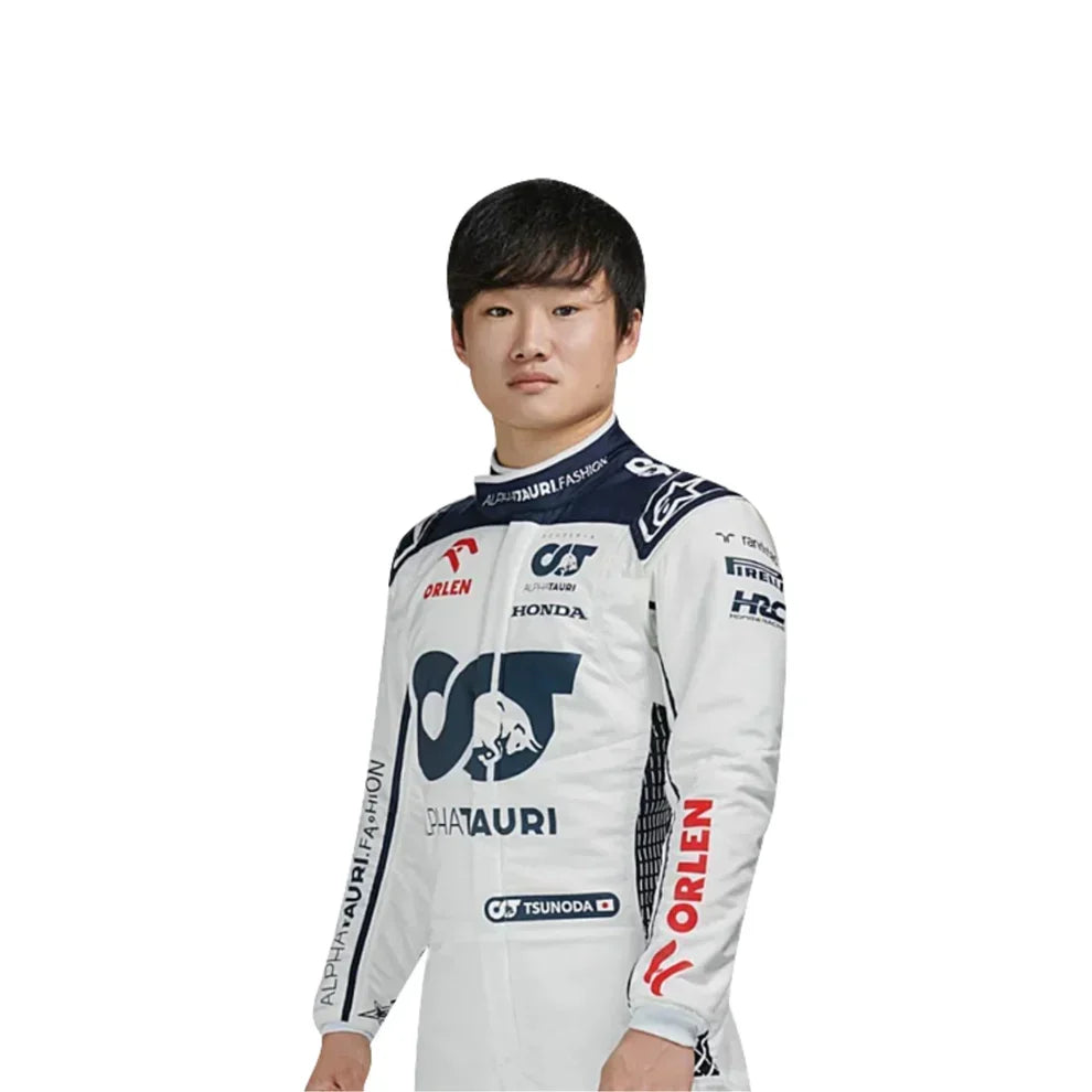 2023 Yuki Tsunoda AlphaTauri F1 Race Suit - Dubai Racewears