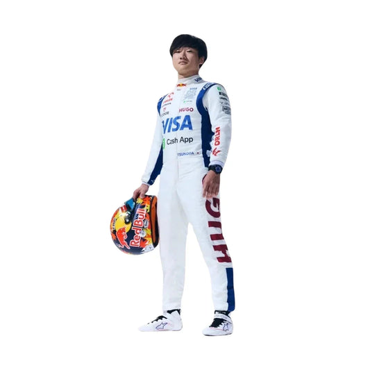 2024 Yuki Tsunoda VISA RB F1 Race Suit - Dubai Racewears
