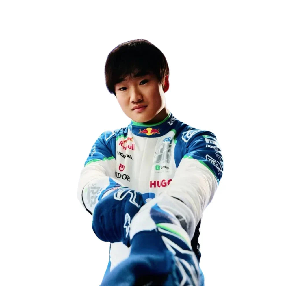 2025 Yuki Tsunoda VISA RB F1 Race Suit - Dubai Racewears