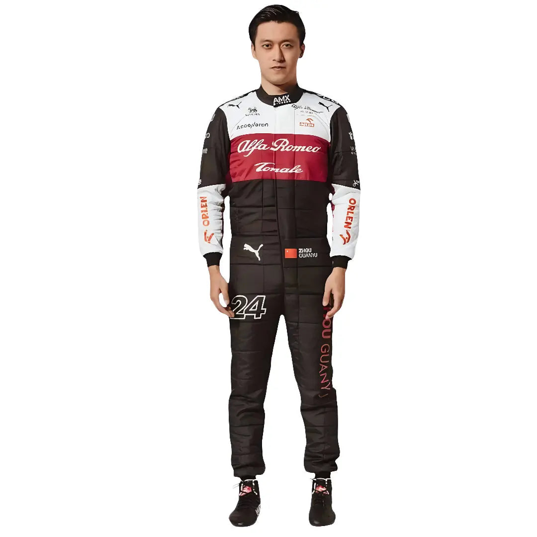 2022 Zhou Guanyu Alfa Romeo F1 Race Suit - Dubai Racewears