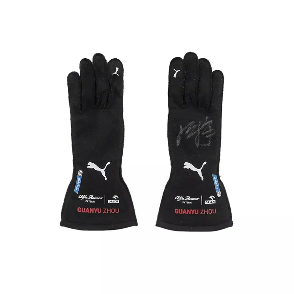 2022 Zhou Guanyu F1 Race Gloves Singapore GP - Dubai Racewears