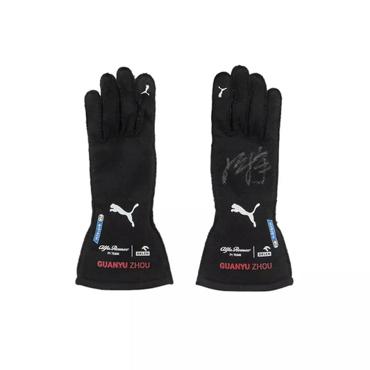 2022 Zhou Guanyu F1 Race Gloves Singapore GP - Dubai Racewears