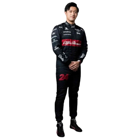 2023 Zhou Guanyu Alfa Romeo F1 Race Suit - Dubai Racewears