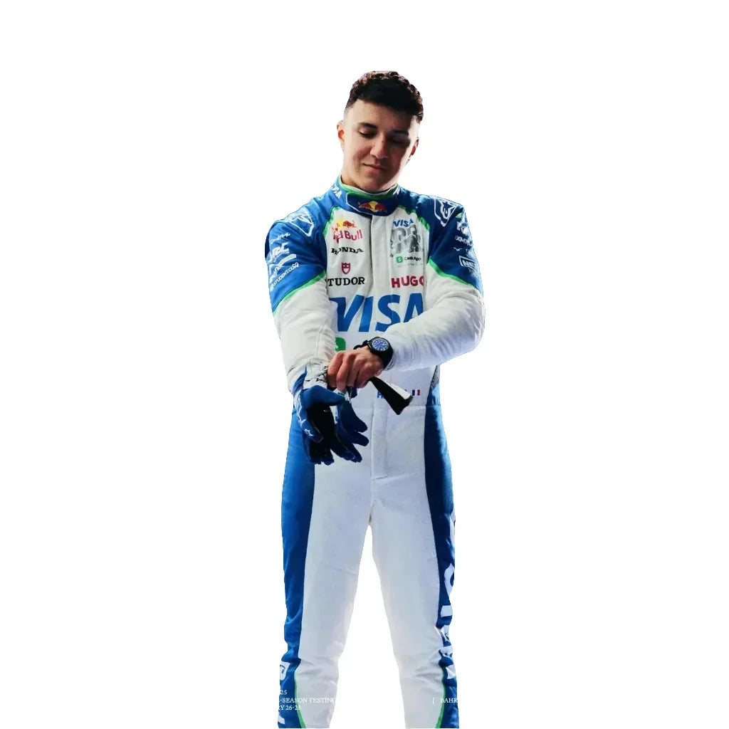 Isack Hadjar 2025 Racing Bulls F1 Inspired Race Suit | Dubai Racegear - Dubai Racewears