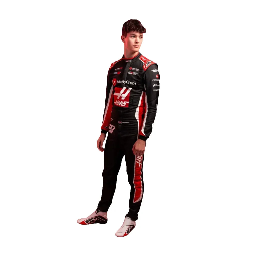 Oliver Bearman 2025 Haas F1 Inspired Race Suit | Dubai Racegear - Dubai Racewears