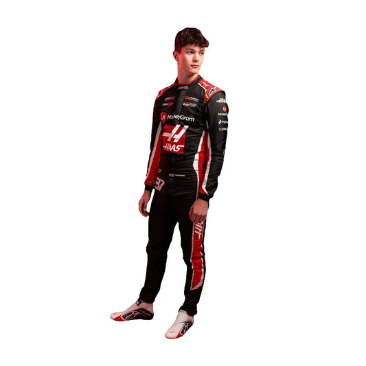Oliver Bearman 2025 Haas F1 Inspired Race Suit | Dubai Racegear - Dubai Racewears