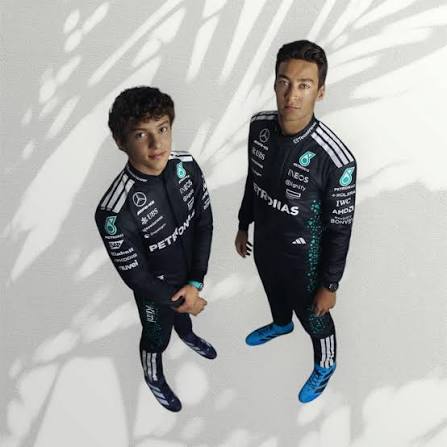 George Russell 2025 Mercedes F1 Inspired Race Suit black | Dubai Racegear - Dubai Racewears