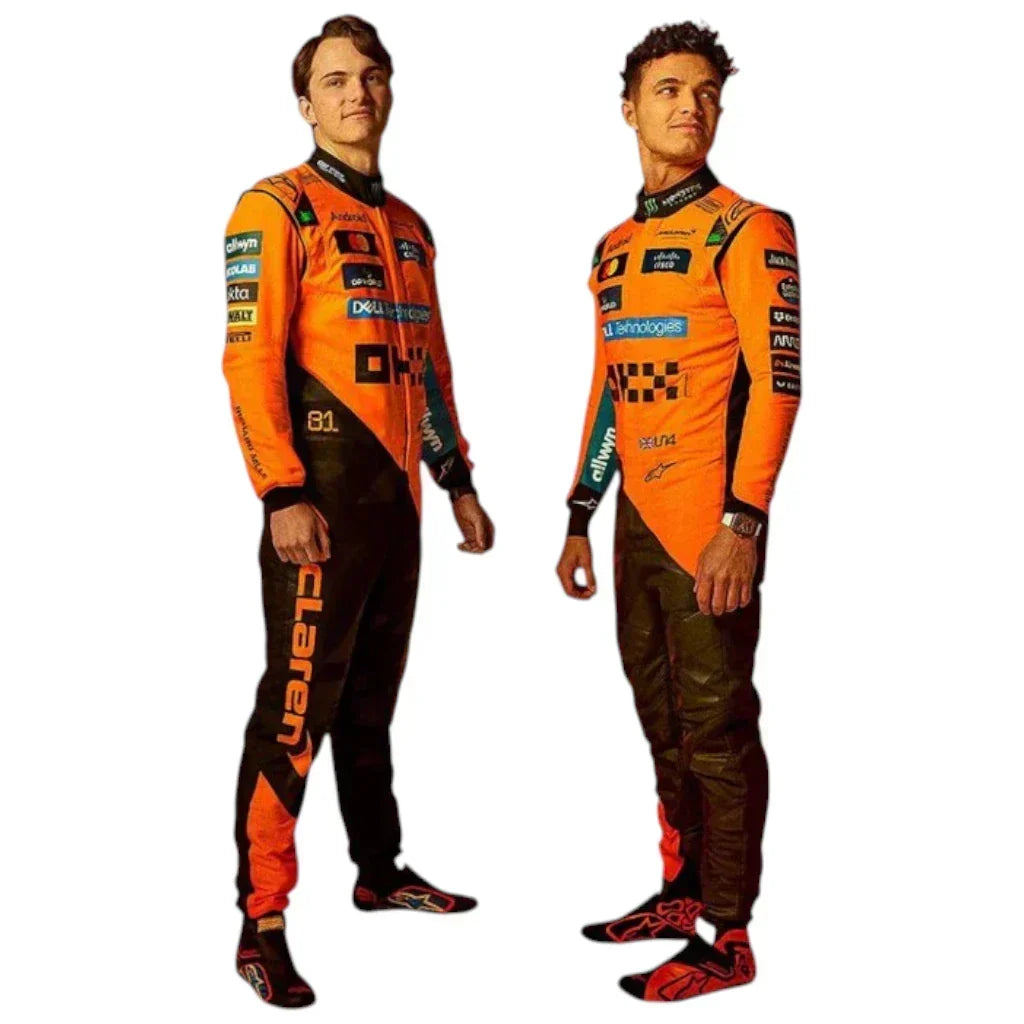 New 2025 Oscar Piastri McLaren F1 Race Suit - Dubai Racewears