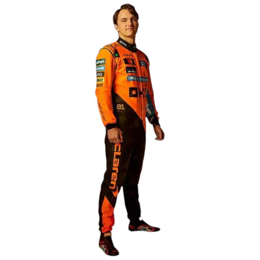 New 2025 Oscar Piastri McLaren F1 Race Suit - Dubai Racewears